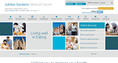 Desktop Screenshot of jubileegardensmedicalcentre.co.uk